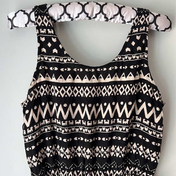 Patrons of Peace Smocked Waist Mini/Midi Dress Medium - Picture 2 of 12